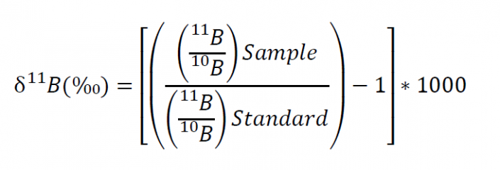 Boron Delta Notation Isobar Science